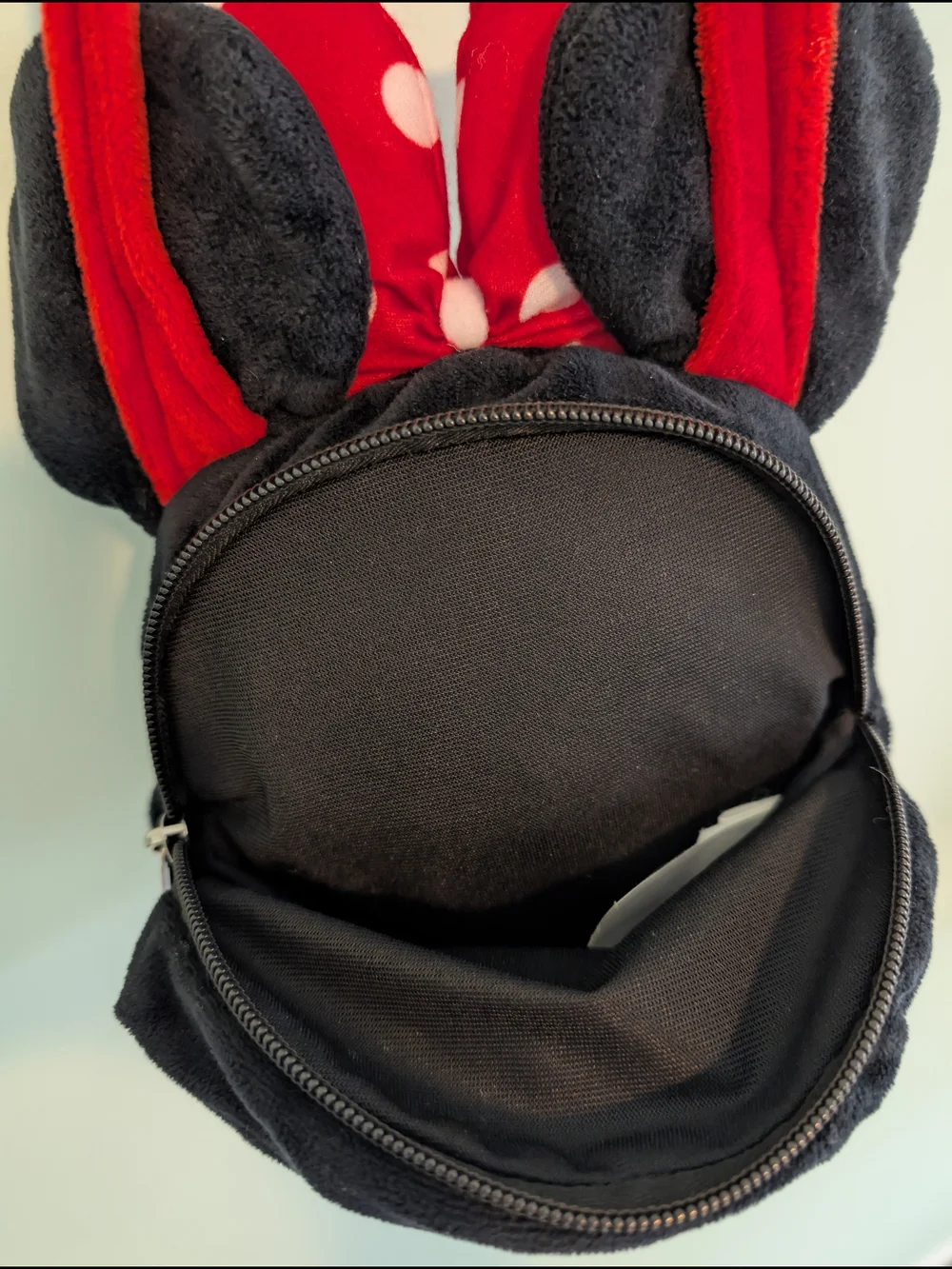 Disney Minnie Mouse Kids Red Bow 3D Plush Crossbody Bag